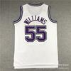 Męska Damska Koszulka do Koszykówki Sacramento Kings Retro Williams 55 Fox 5 Webber Bezrękawnik Treningowy Odzież Sportowa
