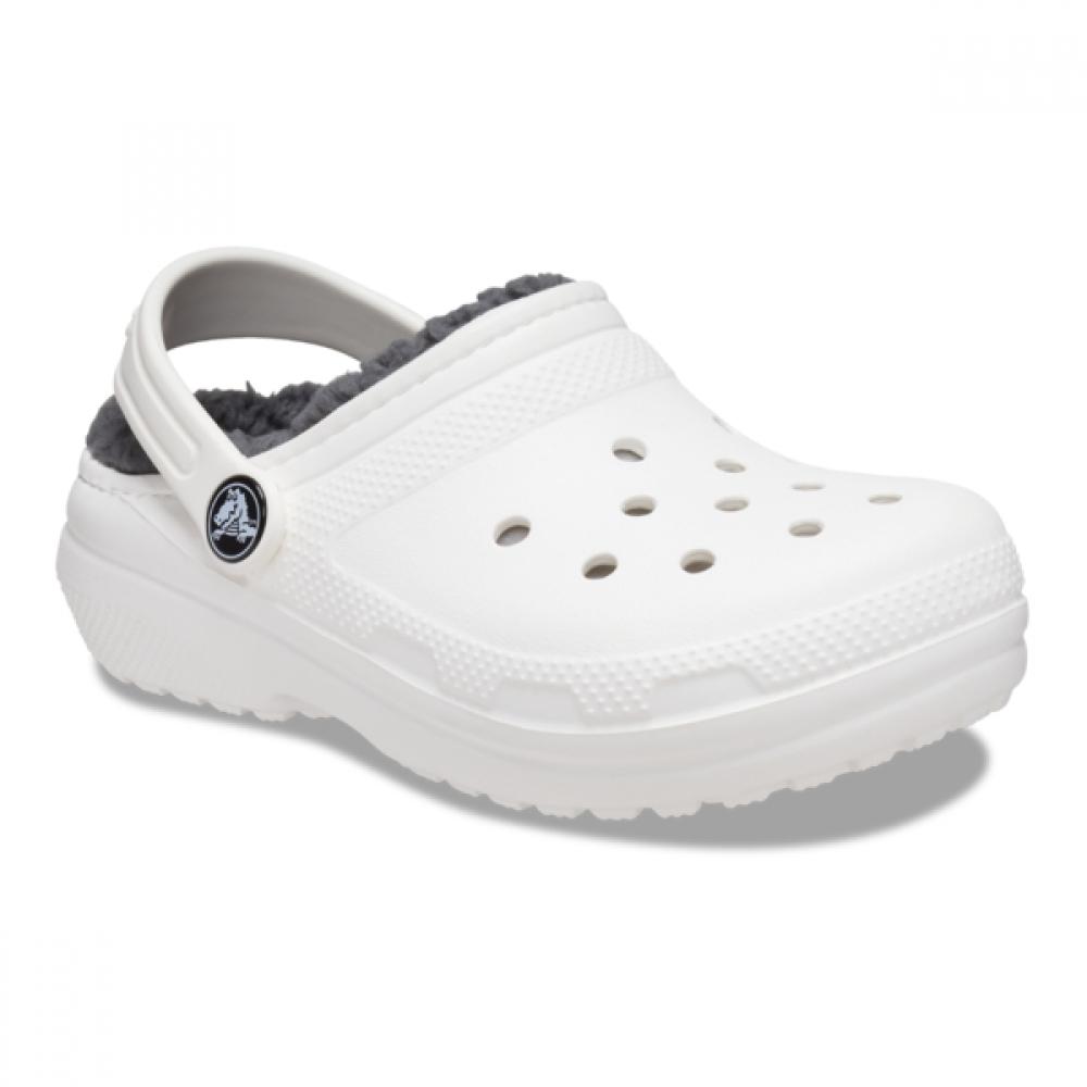 Crocs Kids Classic Lined Clog Toddlers White 207009 10m