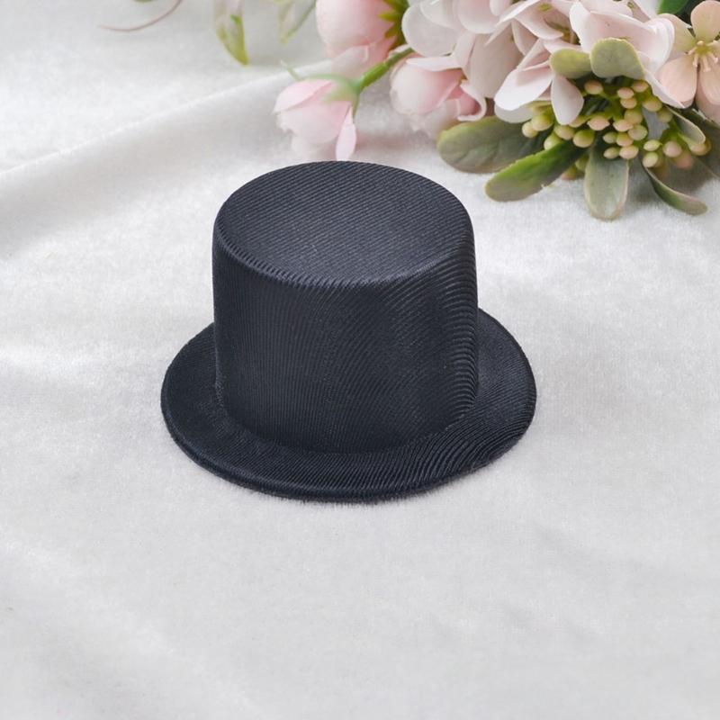 DIY Bare Doll Hat 9cm Mini Top Hat Unfinished EVA Oil Cloth Base For Accessories And Party Decors