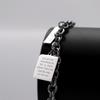 Exaggerated Double-layer English Letter Nameplate Chain Necklace Ins Trendy Niche Hip-hop Short Collarbone Chain