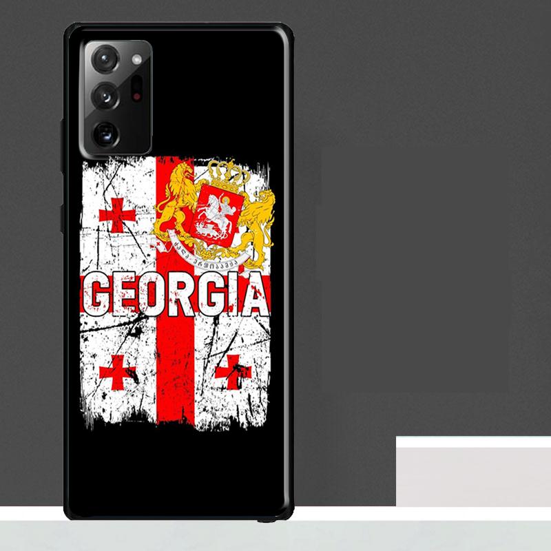 Georgia Flag Case For Samsung Galaxy S23 S24 S25 Ultra S9 S10 S20 S21 S22 Plus S23 FE S25 FE Phone Cover