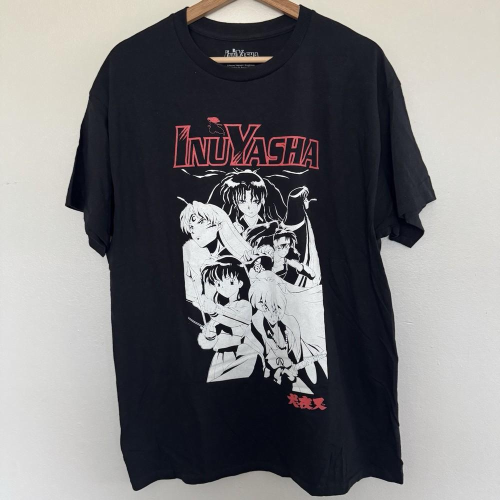 2009 Inuyasha TShirt Mens Large Black Kagome Sesshomaru Naraku Anime TV Show Unisex T-Shirt XXXL