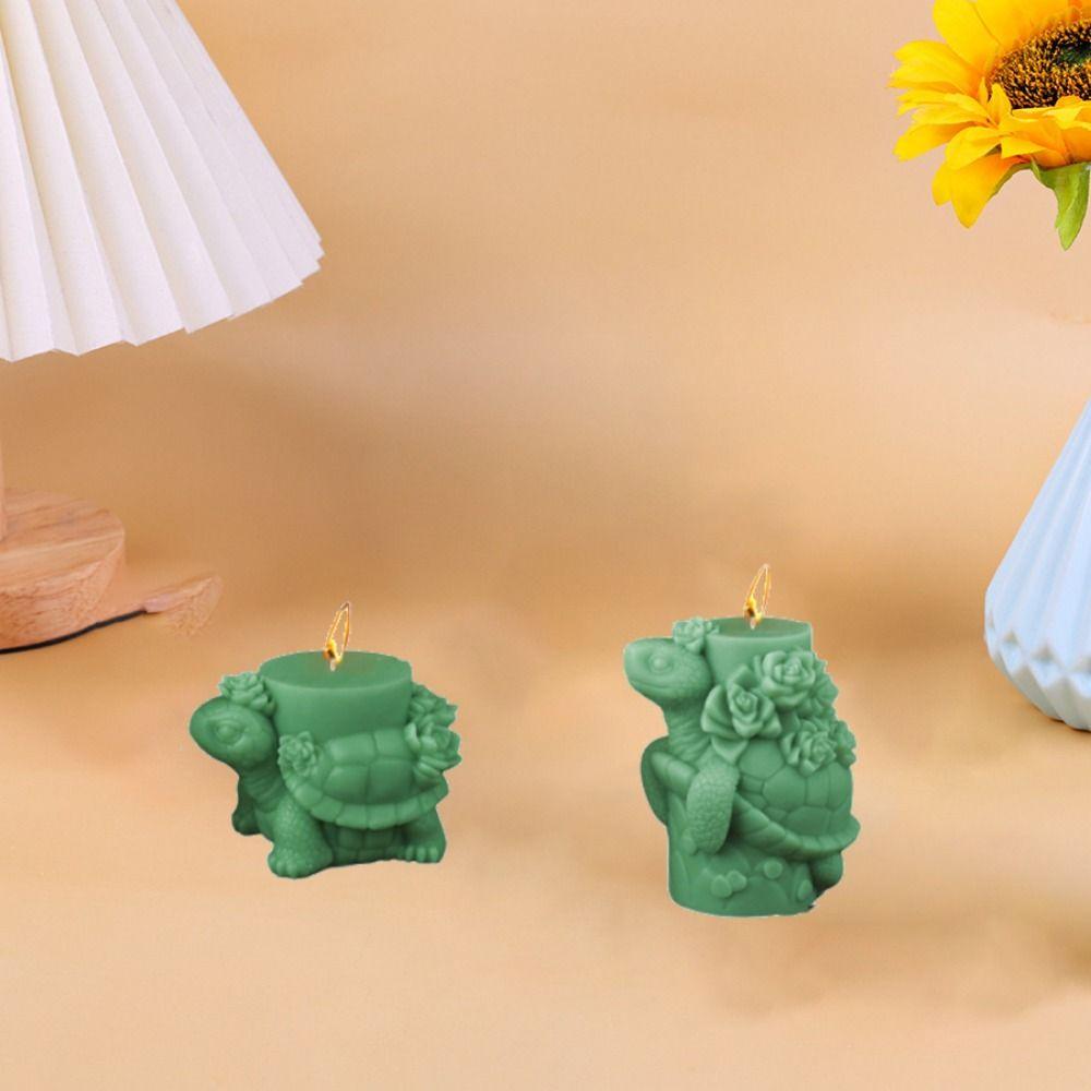 DIY Turtle Candle Mold Silicone Soap Mould Fragrance Candle Resin Mold  Candle Making