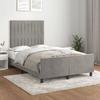 VidaXL Bed Frame with Headboard Light Grey 120x200 Cm3125867