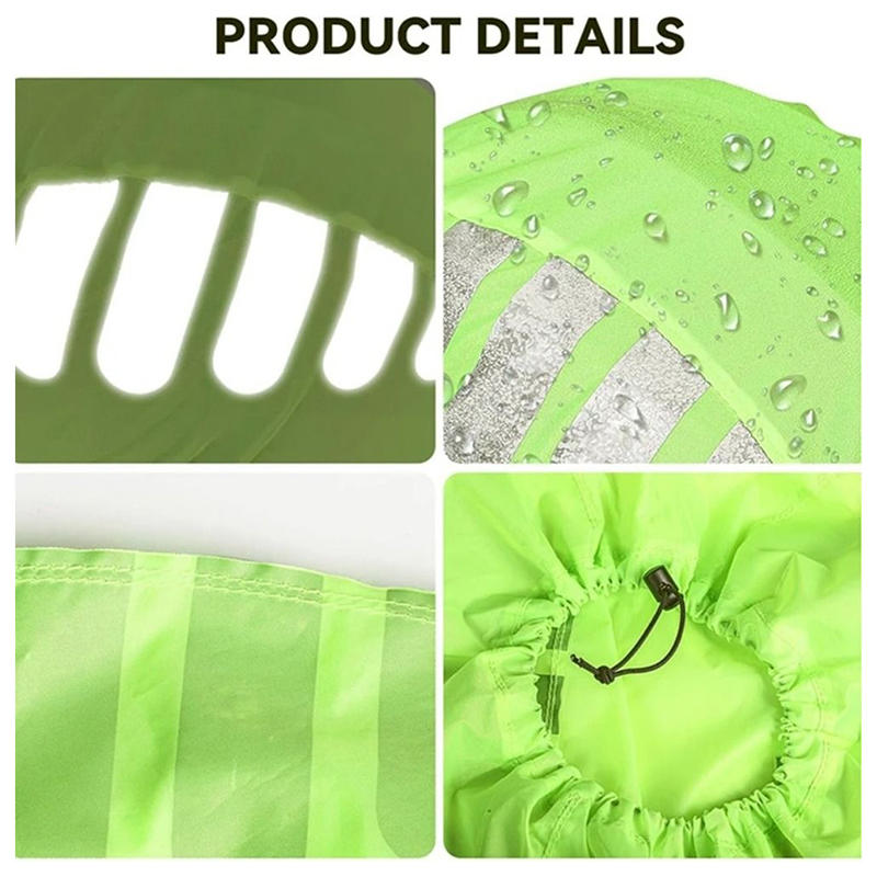 Mountain Bicycle Helmets Rain Cover with Reflective Strip Outdoor Windproof Breathable Cycling Helmet Cover