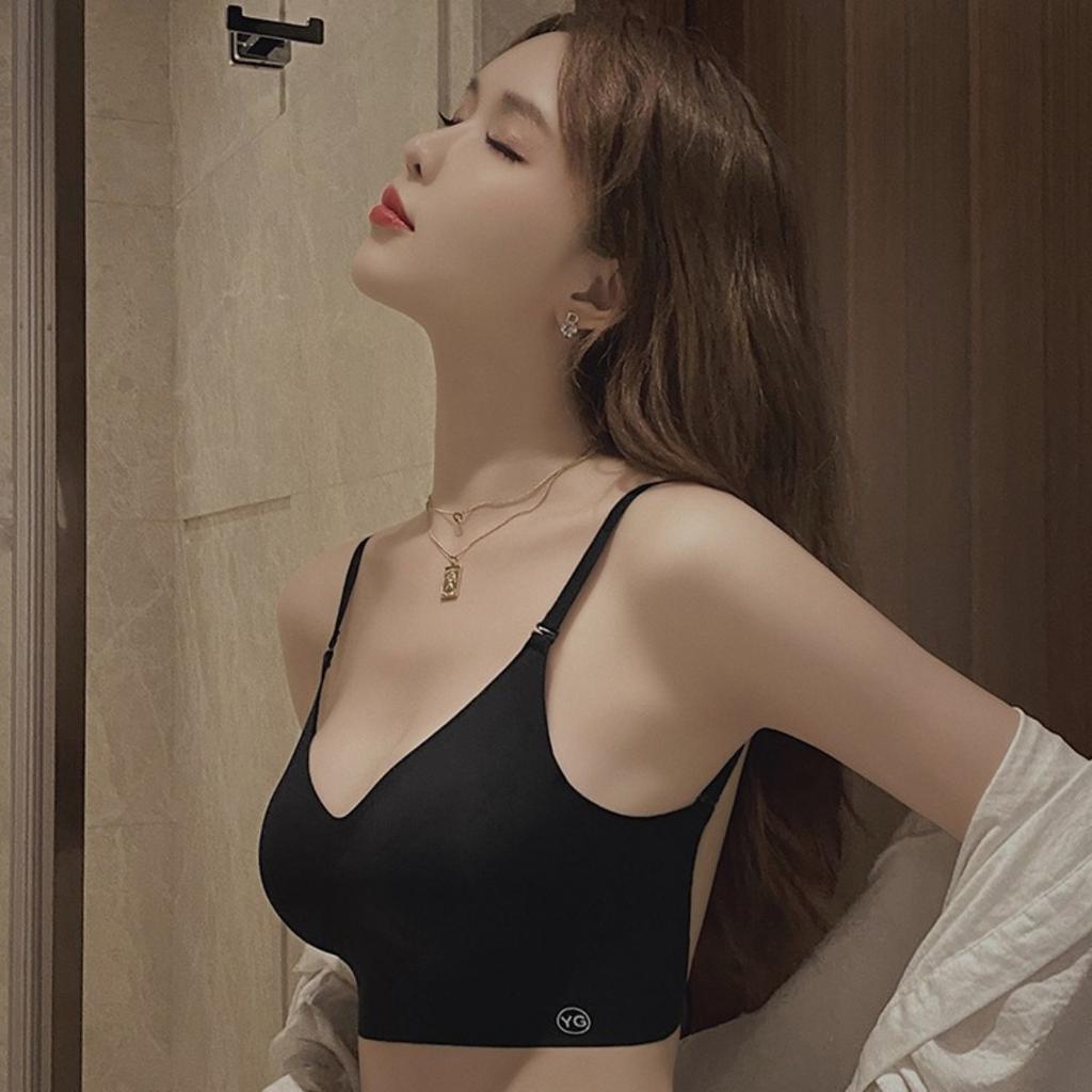 No Trace Multi Wearing Method, Cross Beautiful Back, Exposed Shoulder, Sexy, No Steel Ring,Breathable, Non Removable Inner Pad, Adult Daily Bra