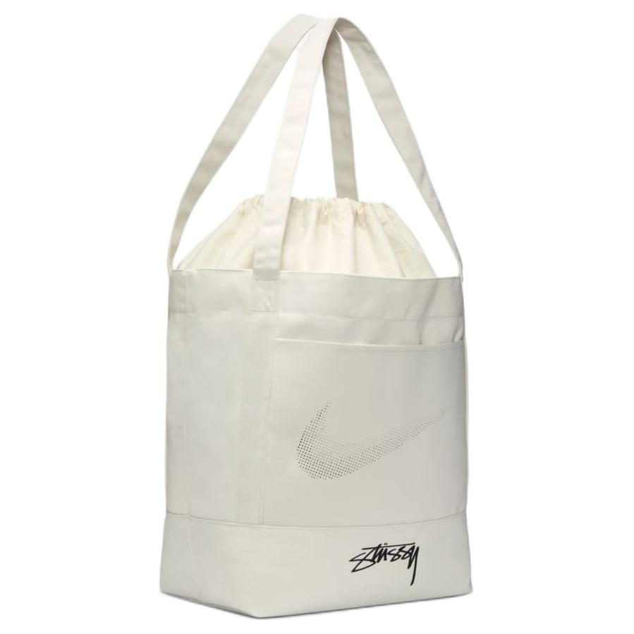 New Nike Stussy Collaboration Canvas Tote Bag Shopping Bag Shoulder Bag Handbag Regular Unisex White FZ9994-072