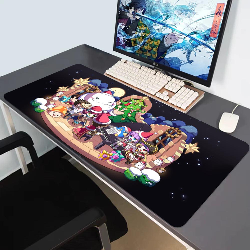 HD Anime Maplestory Mouse Pad Keyboard Mat Large PC Gamer Cabinet Gaming Mats Mause Cute Desk Accessories Mousepad Personalized