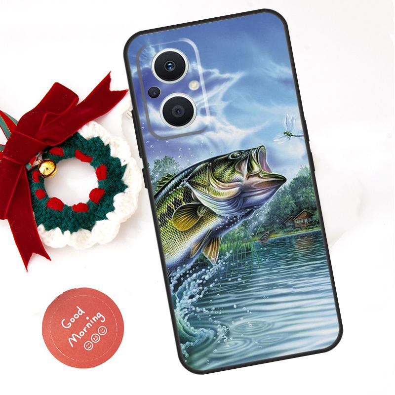Art Fishing Lure Funda For OPPO Reno 8 Lite 10 11 12 13 14 Pro 11F 12F 13F 14F OPPO Find X8 X5 X6 X9 Pro Case
