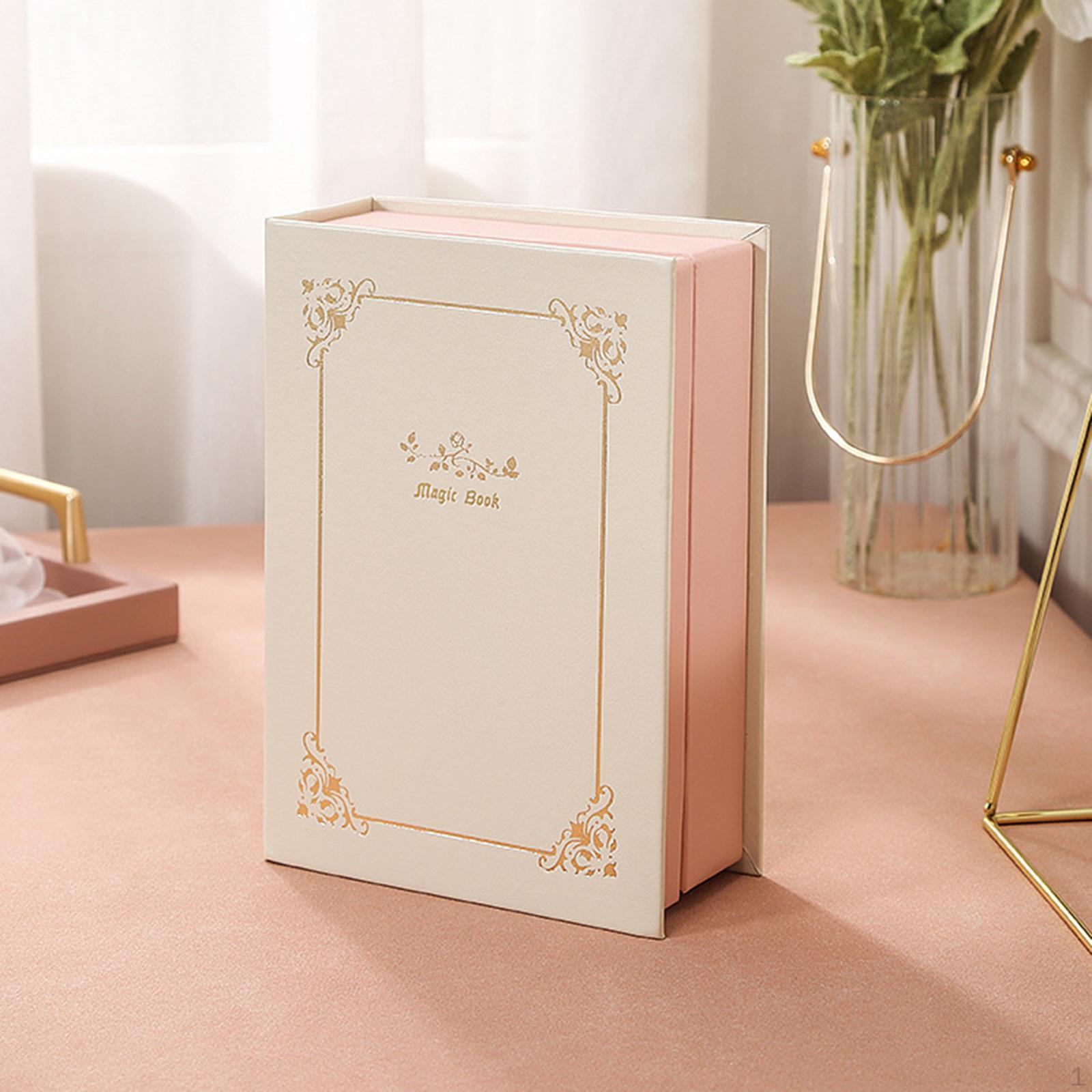 Книга Шкатулка для украшений Вертикальный Чехол PU Кожа Большая Вместимость Вертикальный белый 2176₽