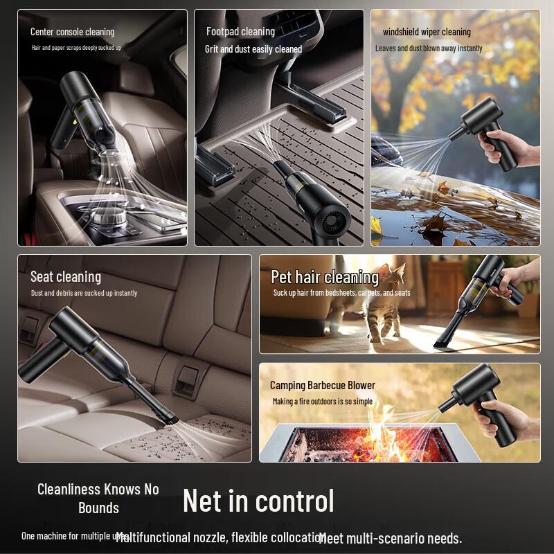 Baseus 4-in-1 Kabelloser Handstaubsauger für das Auto