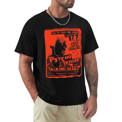 Psycho Killer TShirt Blue Archive Croswit Shirt Man Mens Graphic Tshirts Big and Tall