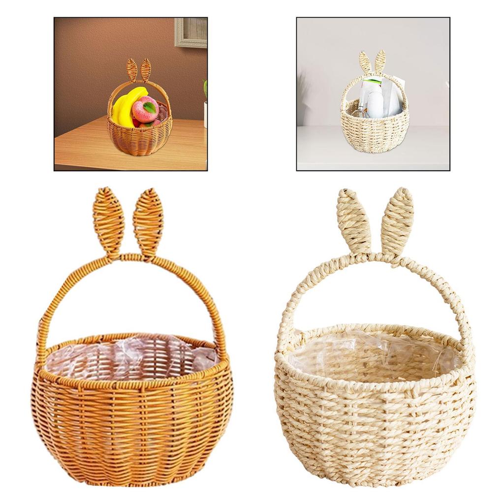 Woven Basket DIY Flower Arrangement Decorative Centerpiece Organizing Multifunctional Garden Portable Ornaments Picnic Basket