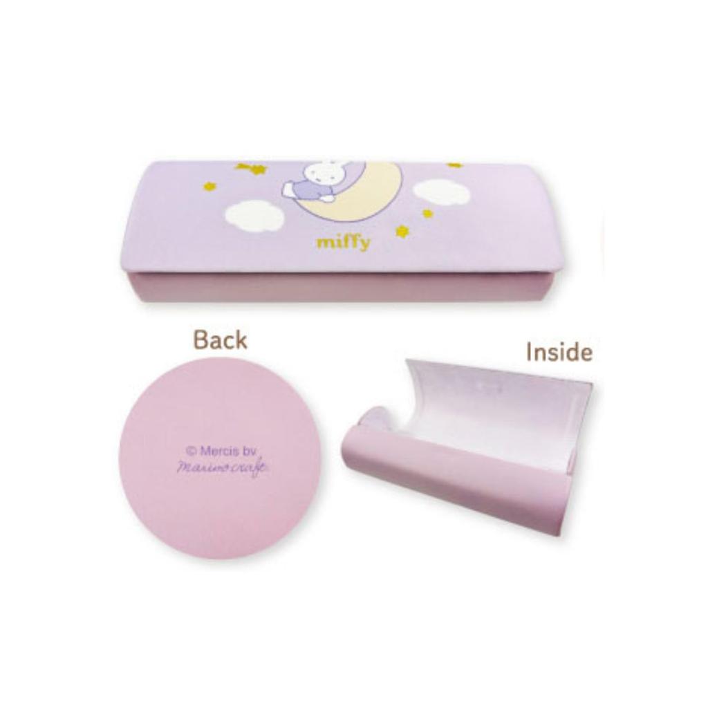 Marimo Craft Miffy Eyeglasses Dreamy W155 x H60 x D36mm W145 x H145 x D5mm Case, Series, Purple, (Body) (Cloth) DBM-3021
