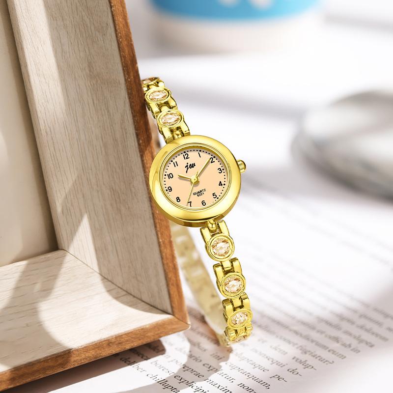 Jingwei Jw Light Luxury Exquisite Bracelet Watch Women'S Fashion Waterproof Alloy Small Waterproof Premium Quartz Watch
