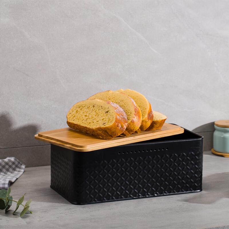 Breathable Square Metal Bread Box