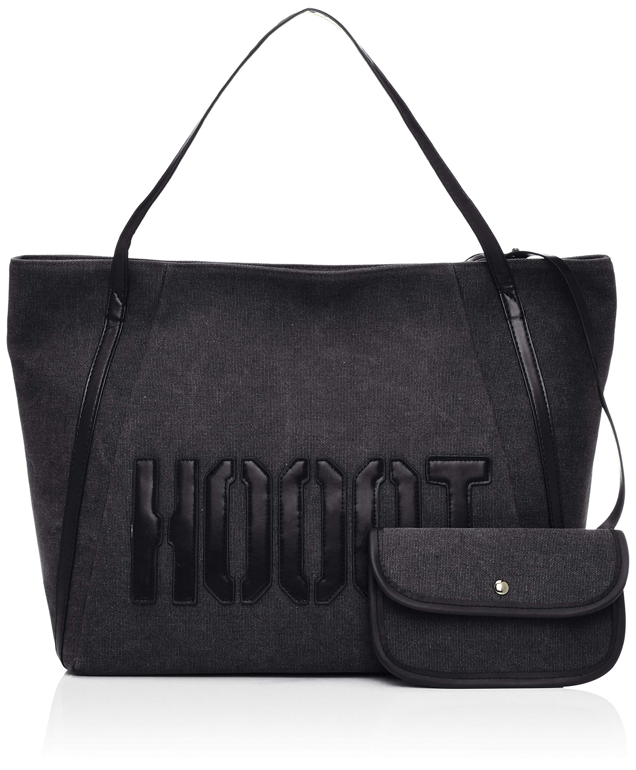 

Canvas A4 Tote with Pouch Bag for School 725 Black [Faneuil] [Lightweight] Mother s чорний
