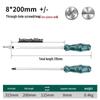 Durable One-Piece Magnetic Torx & Phillips Screwdriver and Pry Bar: High Hardness, Hammer-Ready Flat-Head Design
