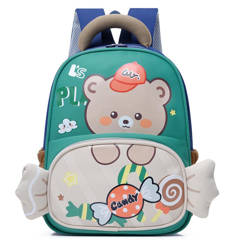 

Cat Charming Lightweight Backpack For Children With Multiple Color Options And Durable Design Blue Green