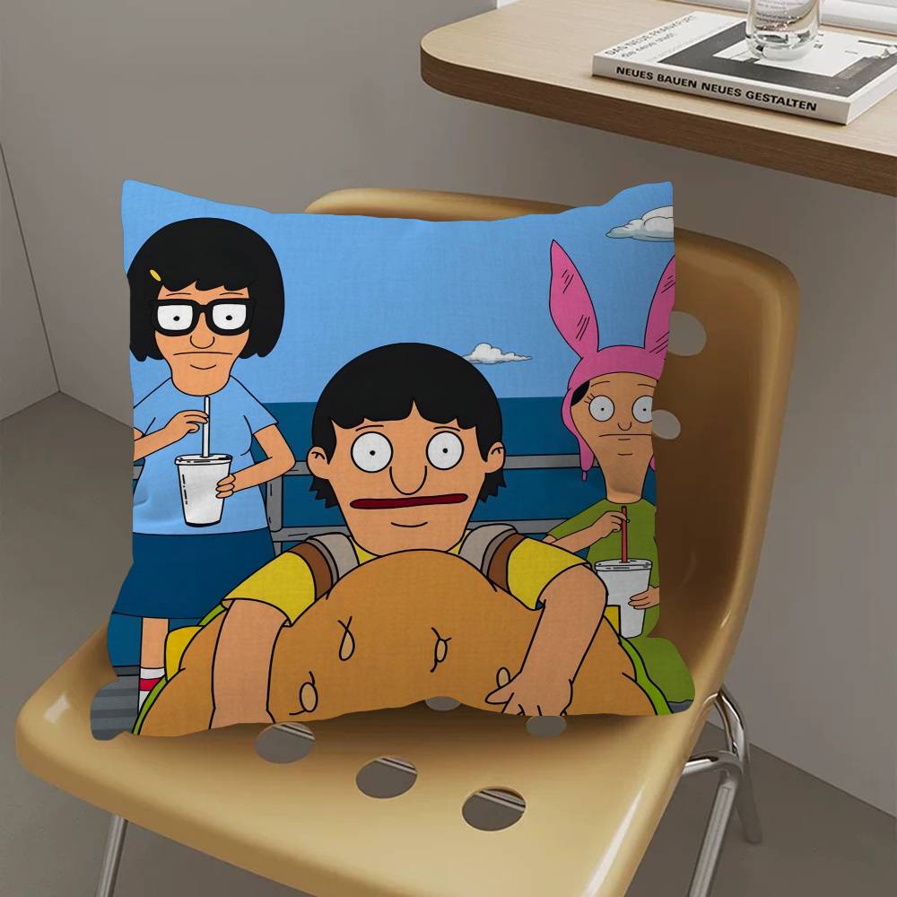 Cartoon B-Bobs B-Burgers Pillow Gifts Home Office Furnishings Bedroom Sofa Car Cushion Cover case 45x45cm