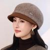 In The Elderly Hat Women's Autumn and Winter New Knitted Warm Cap Beret Mother Hat