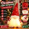 Glowing Gnome Figurine American Country Style Christmas Indoor Decor