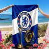 Football club.C Print Beach Towel, Versatile Lightweight Absorbent Beach Towel for Pool Surf Yoga Bathroom, Perfect Birthday Holiday Gift