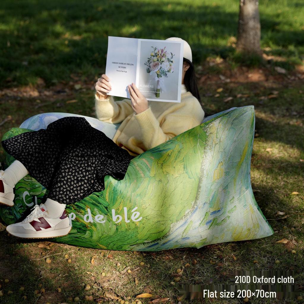 Portable Inflatable Sofa Bed for Outdoor Camping & Beach Lounging