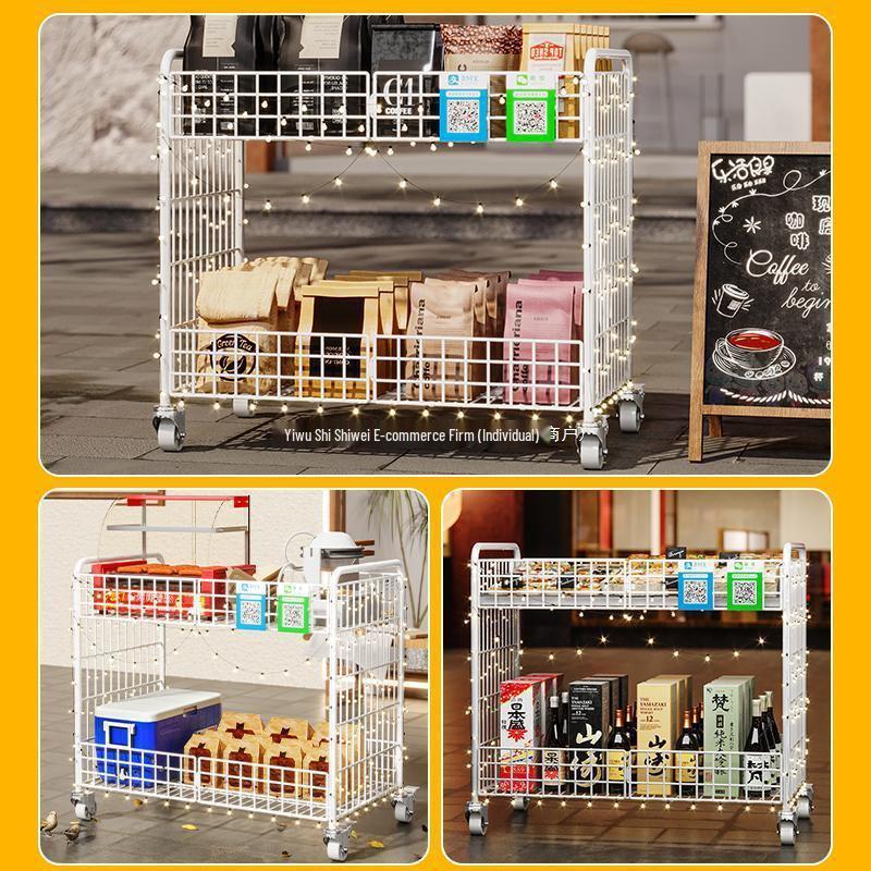 Faltbarer Straßenkarren: Eisgelee, Sushi & Wurstsnacks