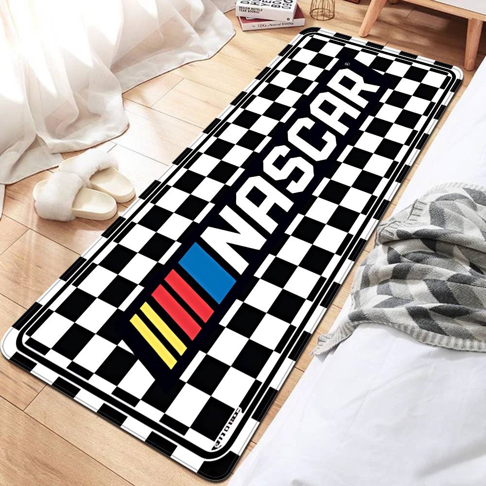 N-NASCARS Racing Car Floor Mat Rectangle Anti-slip Home Soft Badmat Front Door Indoor Outdoor Mat Hotel Decor Mat