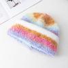 New Loose Dandy Hat Lazy Style Gradient Beanie Hat Fashion Winter Hats For Women Streetwear Multicolour Warm Hats For Girl