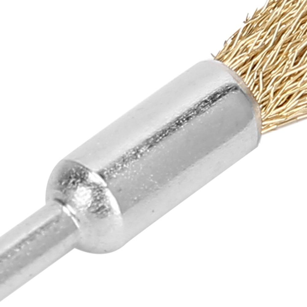 5pcs Mini Size Nail Drill Bit Cleaning Brush Manicure Wire Brush Daily Tool Cleaning Work