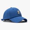 Koreanischer Stil Buchstabe R Baseballkappe Frühling Sommer Damen Zopfhüte Herren Baseballkappe Baumwolle Outdoor Einfache Schirmkappe Freizeitkappe Neu