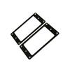 2PCS Guitar Humbucker Pickup Frames Easy Installation Mounting Rings with Screws Replacement Pickup Rings Metal Texture