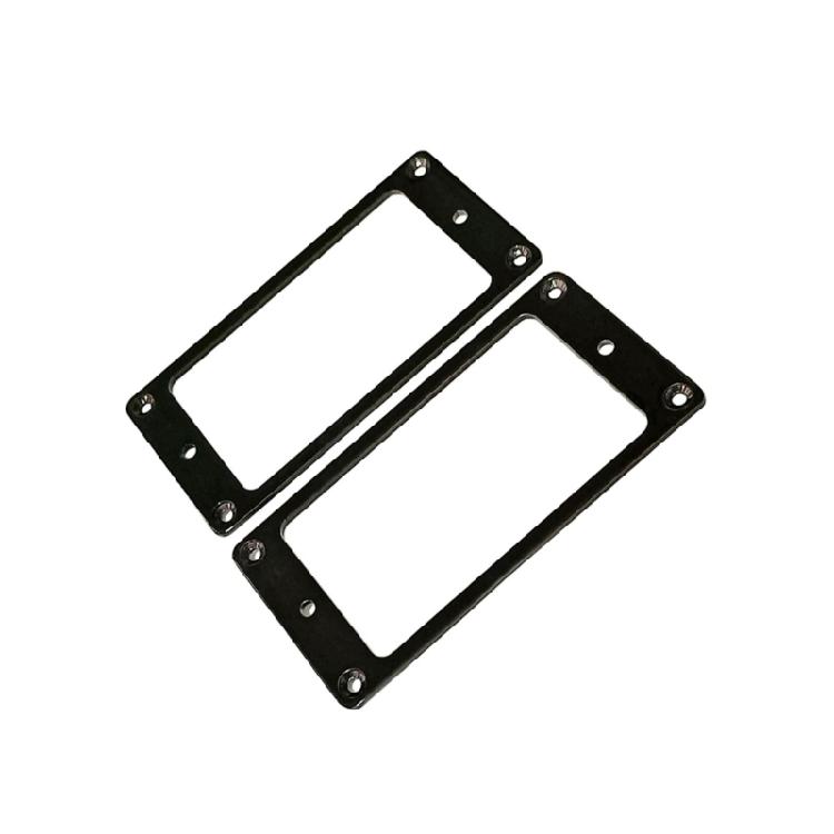 2PCS Guitar Humbucker Pickup Frames Easy Installation Mounting Rings with Screws Replacement Pickup Rings Metal Texture