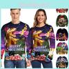 Cozy And Festive Ugly Christmas Sweater With Dinosaur Design For Women And Men