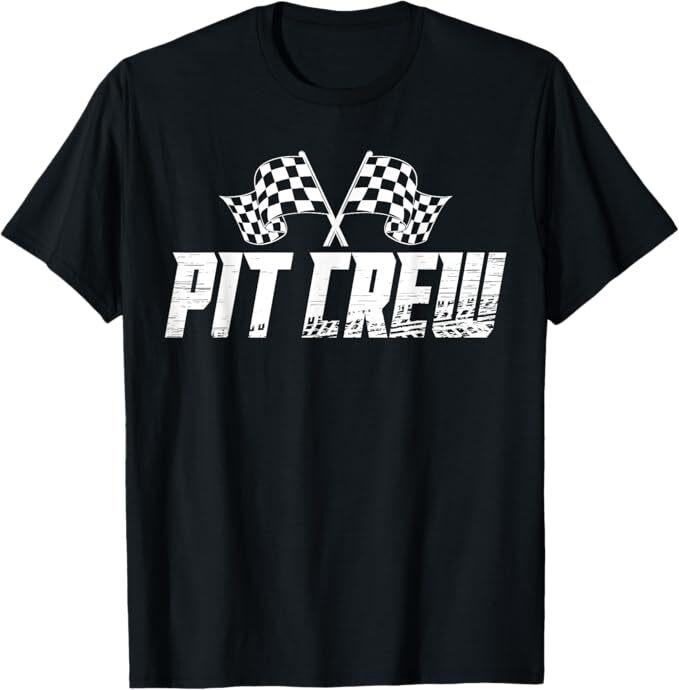 Pit Crew Family Racing Birthday Race Car T-Shirt