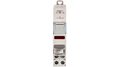 Modular Pushbutton 20A 1R with LED Lamp 110/400V Red LP472 412940
