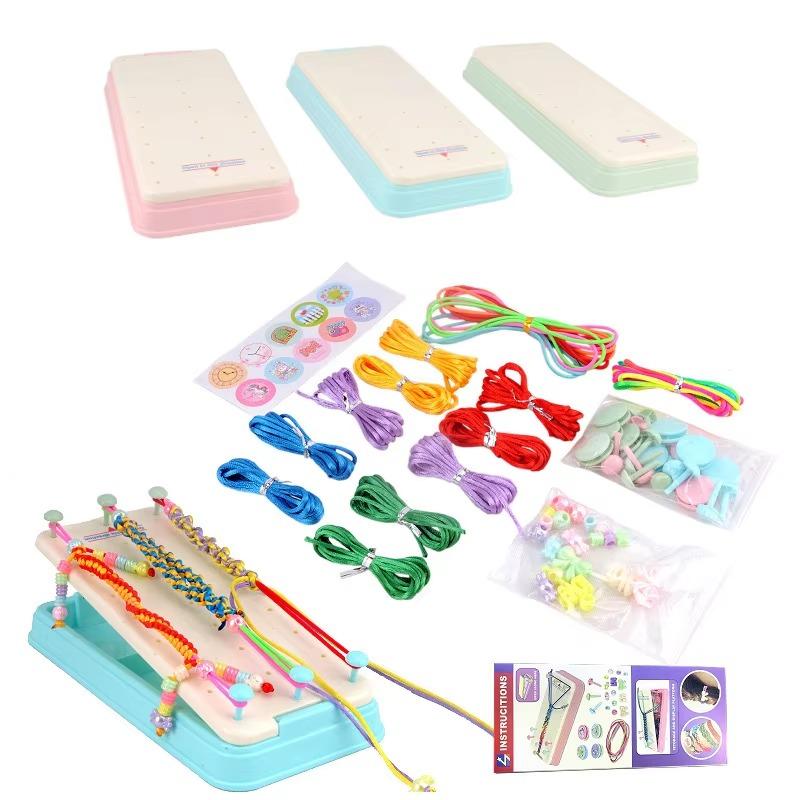 

Ручная вязка 1шт набор для вязания браслетов креативный DIY цветной браслет набор материалов для изготовления развивающих игрушек для детей и девочек синий