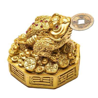 Plus Value Feng Shui Šťastná Třírohová Peněžní Žába s Mincí v Ústech Žába Štěstí, Bohatství, Prosperita, Úspěch, Štěstí, Pozitivita
