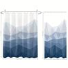 Elegant Blue and White Geometric Waterproof Shower Curtain – Perfect for Adding a Modern and Stylish Touch to Your BathroomDecor