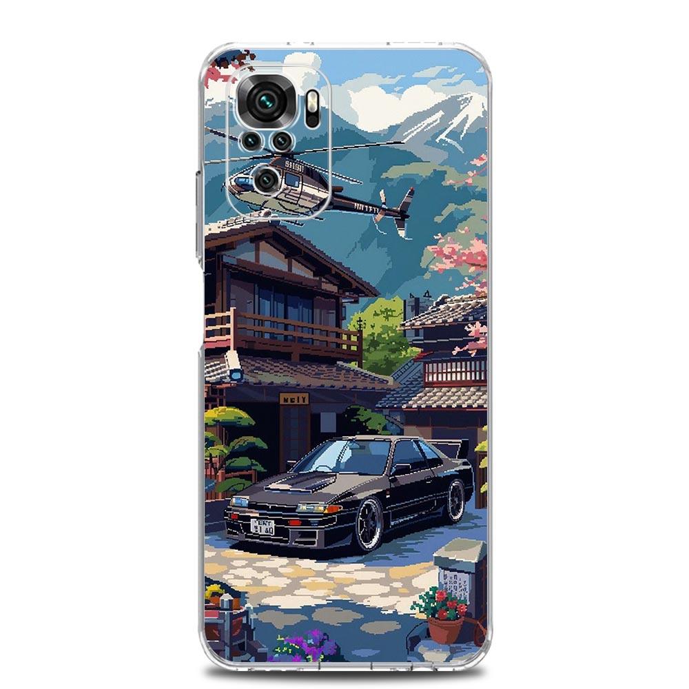 JDM Tokyo Drift Sports Car Phone Case For Xiaomi Redmi Note 15 14 13 12 4G 10 11 Pro Plus 5G 14C 13C 12C 10C 9A Cover