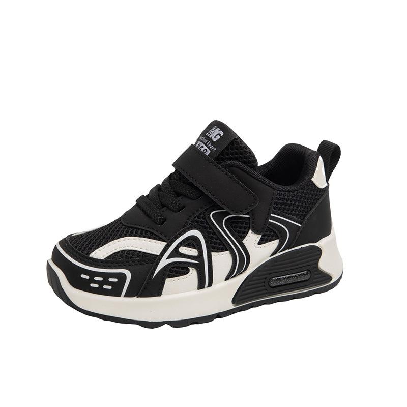 Children's Sports Shoes 2025 Autumn New Mesh Breathable Fashion Versatile Soft Sole Non-slip Medium and Older Children's Casual Shoes