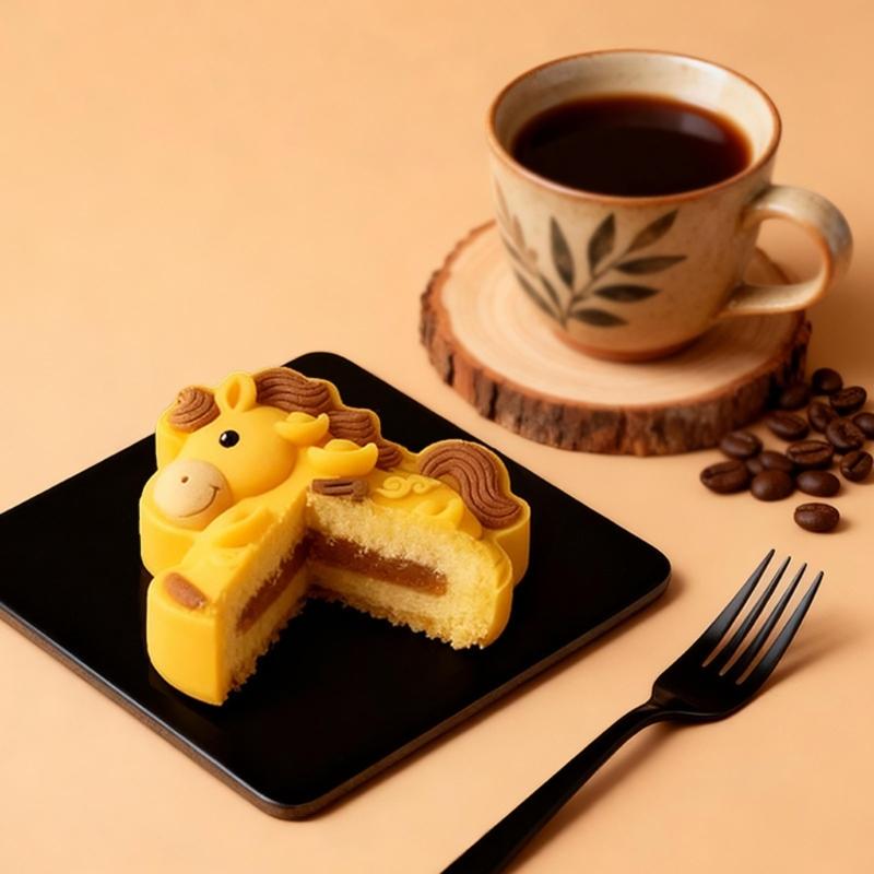 Multipurpose Silicone Dessert Mold Horse Year Themed for Baking Mousse Cake Puddings Creative Treats Easy Cleaning Tool