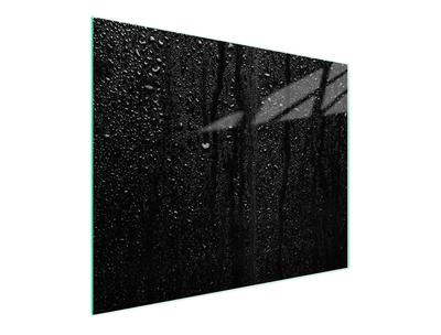 TAGLIERE IN VETRO 52x30 NERO