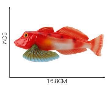 [Nekogamiyama] Gurnard, Kanagashira, Bamboo Barley Fish, Sea Fish, Seaside Figurine, Model, Miniature, Ornament, Interior Decor, Collectible Model