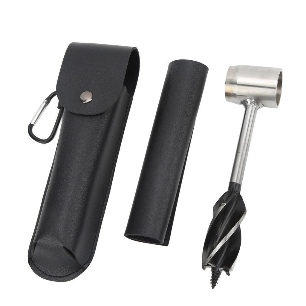Hand Auger Wrench Set Stainless Steel Multifunctional Portable Manual Wood Auger Drill Bit with