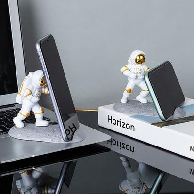 1PC Astronaut Ornament Support Shelf Lazy Reading Mobile Phone Holder Desktop Creative Mobile Phone Holder