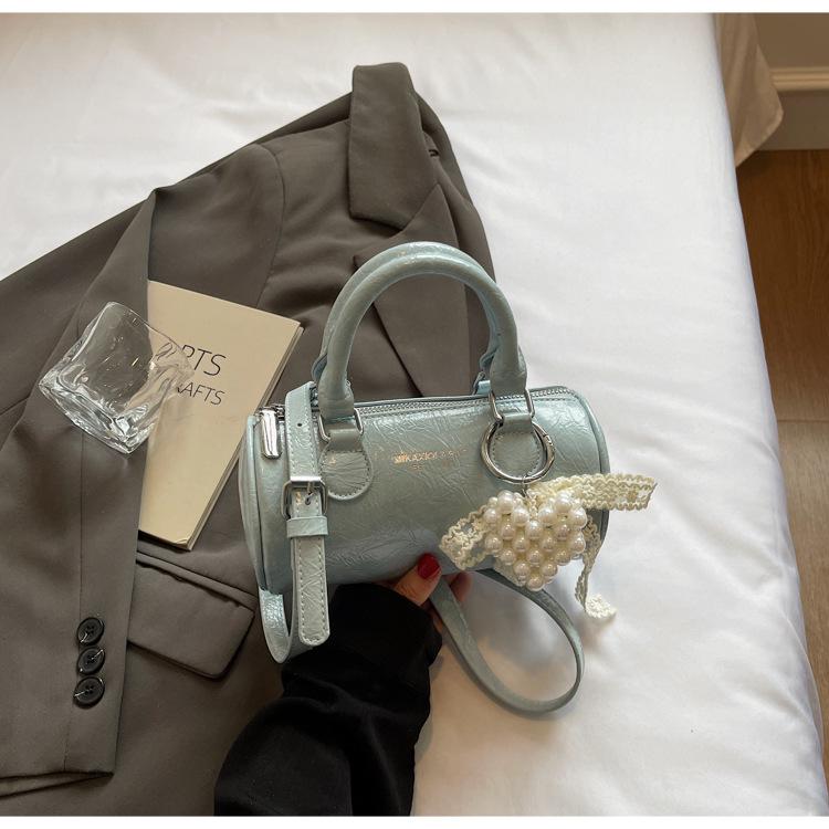 Popular Retro Small Bag Women's 2025 New Spring and Summer Versatile Messenger Bag Handbag Cylinder Bag