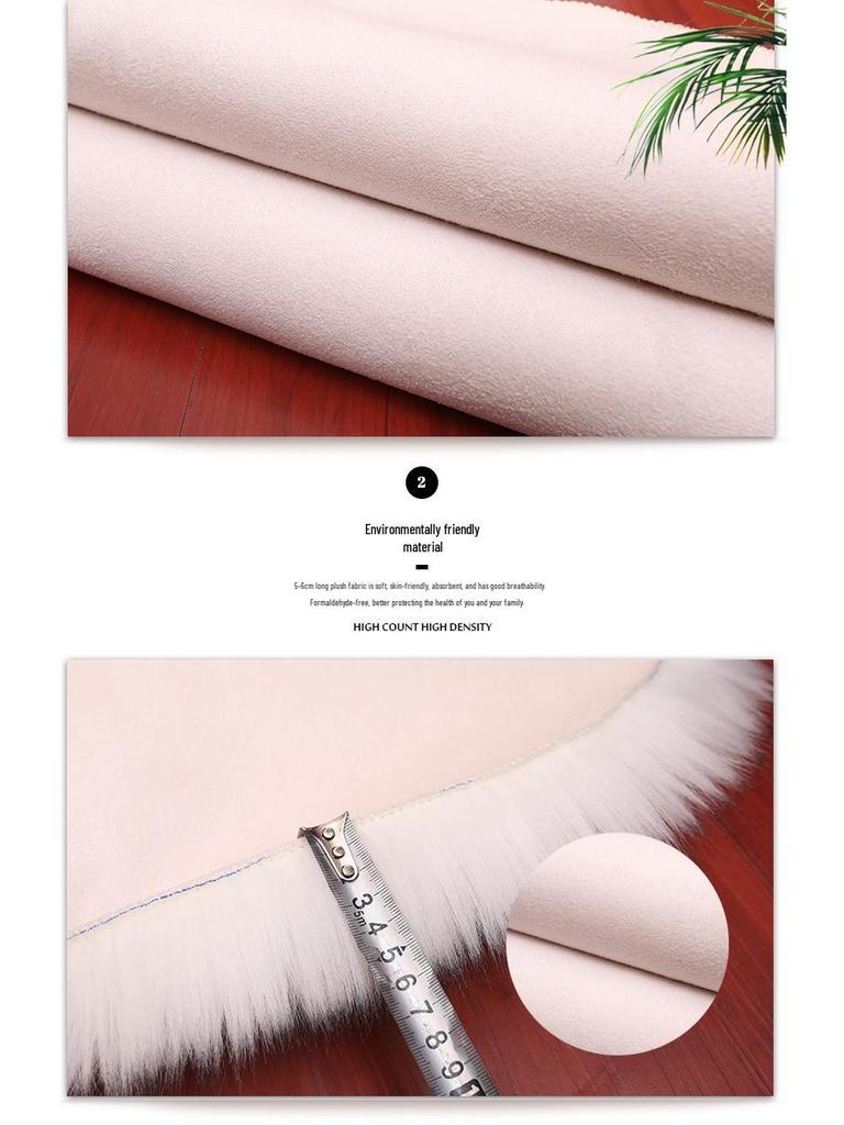 Dlouhosrstý plyšový koberec se švestkovými květy pro obývací pokoj, konferenční stolek nebo pohovku.